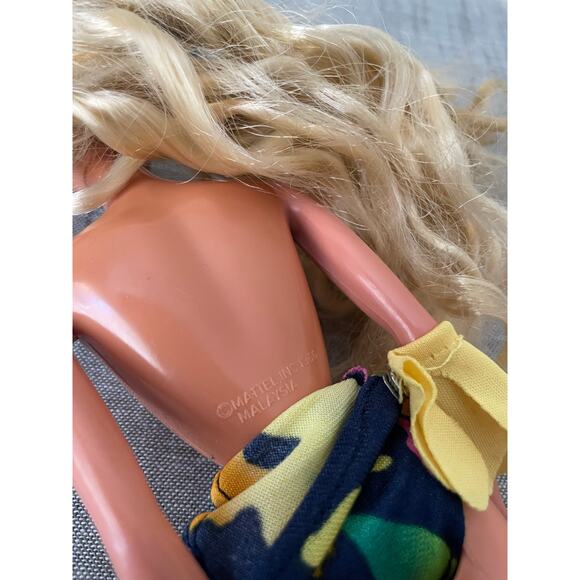 Tropical Barbie Mattel Vintage 80's Blonde Hair Barbie - Picture 10 of 14